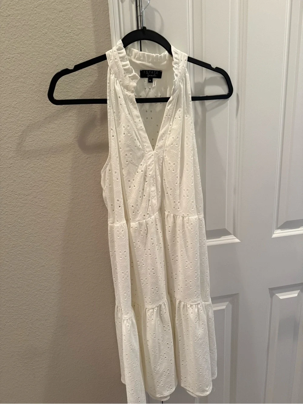 NWT 1.State beach Women's Eyelet cover up dress - New Ivory White - Picture 9 of 10